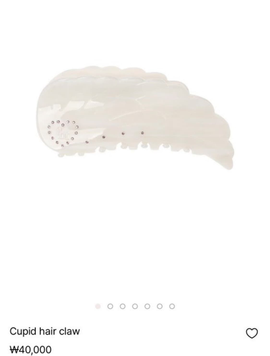 쓰리타임즈 큐피드 헤어클로 Cupid hair claw 상품이미지1