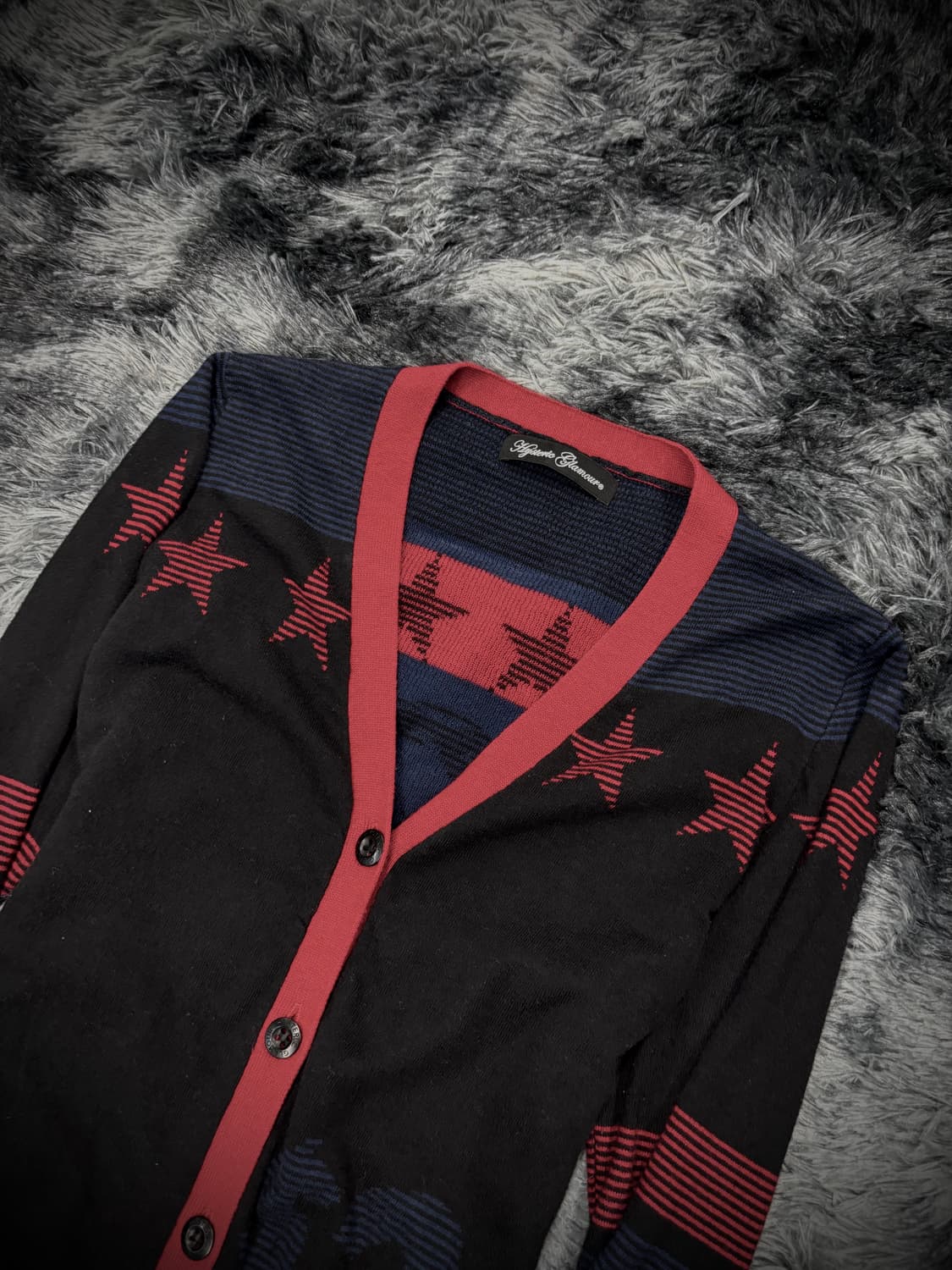 Hysteric Glamour 스타 걸프린팅 가디건 상품이미지3