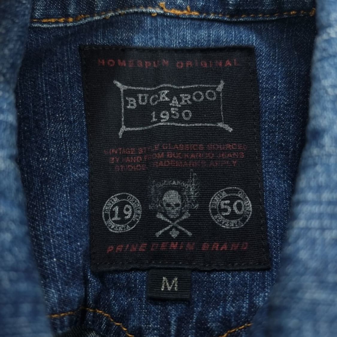 [버커루] 워시드 웨스턴 데님 셔츠 M18829 상품이미지7