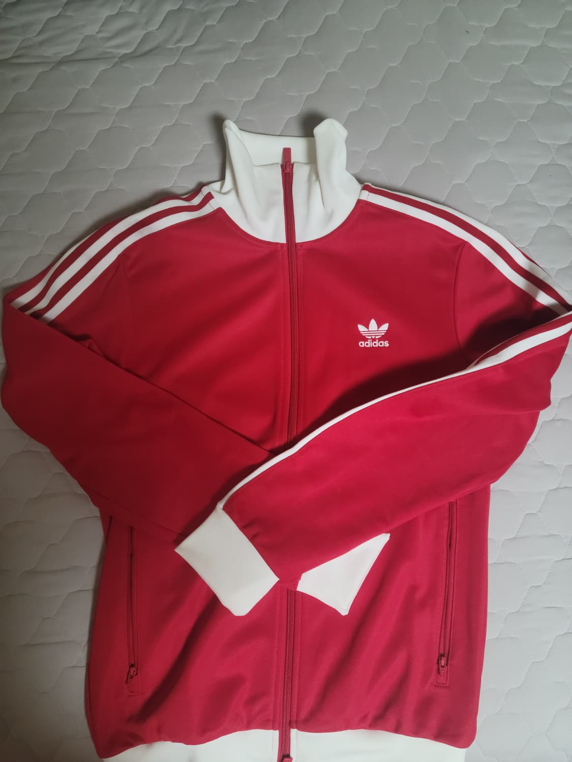 아디다스 아디컬러 클래식 베켄바우어 트랙탑 베러 스칼렛 화이트 - US 상품이미지1