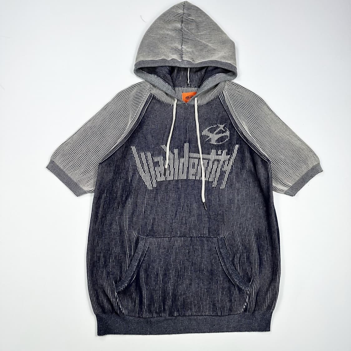 VTG 빈티지 차콜 후디 반팔니트 (M) 상품이미지2