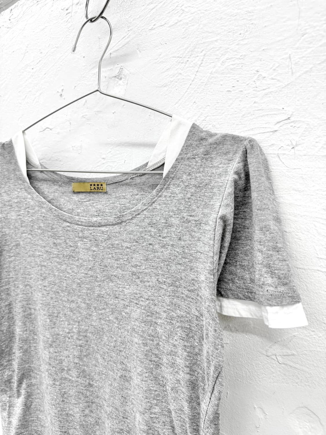laru 레이어드 셔링 티셔츠 상품이미지2