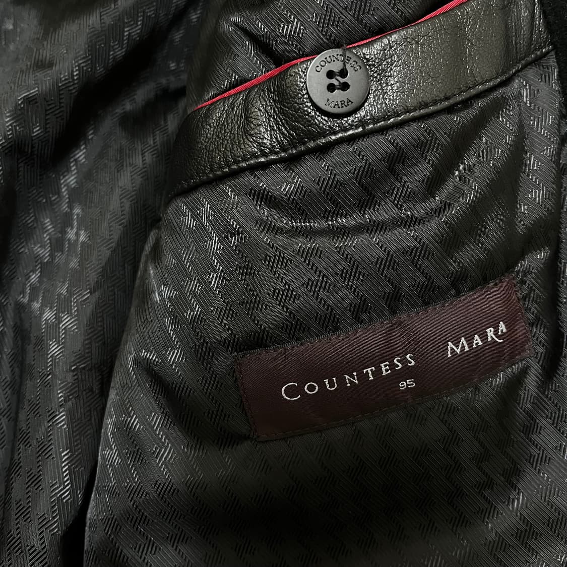 카운테스마라 남성 양가죽 자켓 블랙 M(95) 상품이미지5