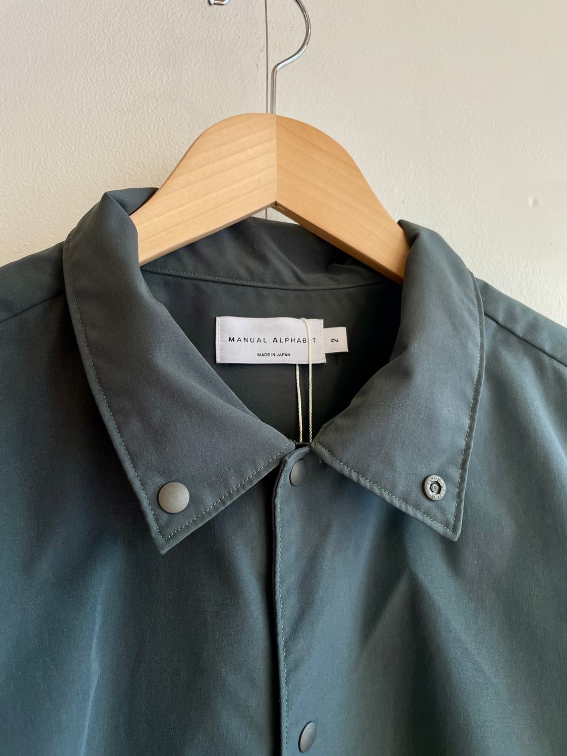 메뉴얼 알파벳 하이넥 코치자켓 상품이미지5