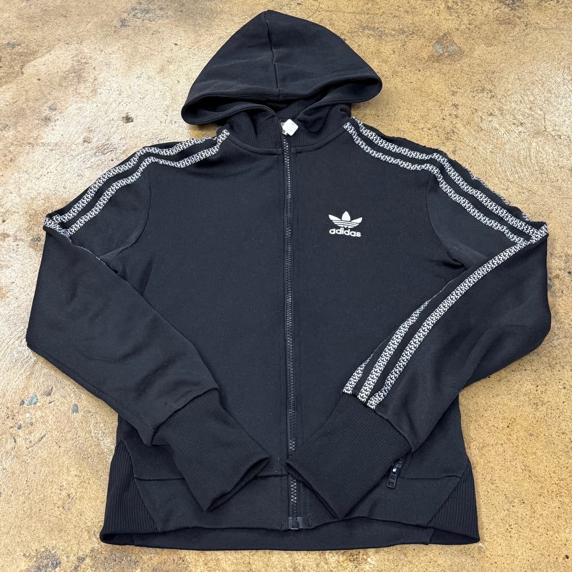 아디다스 블랙 쿠키 후플 플락 후드집업 져지 85 상품이미지2