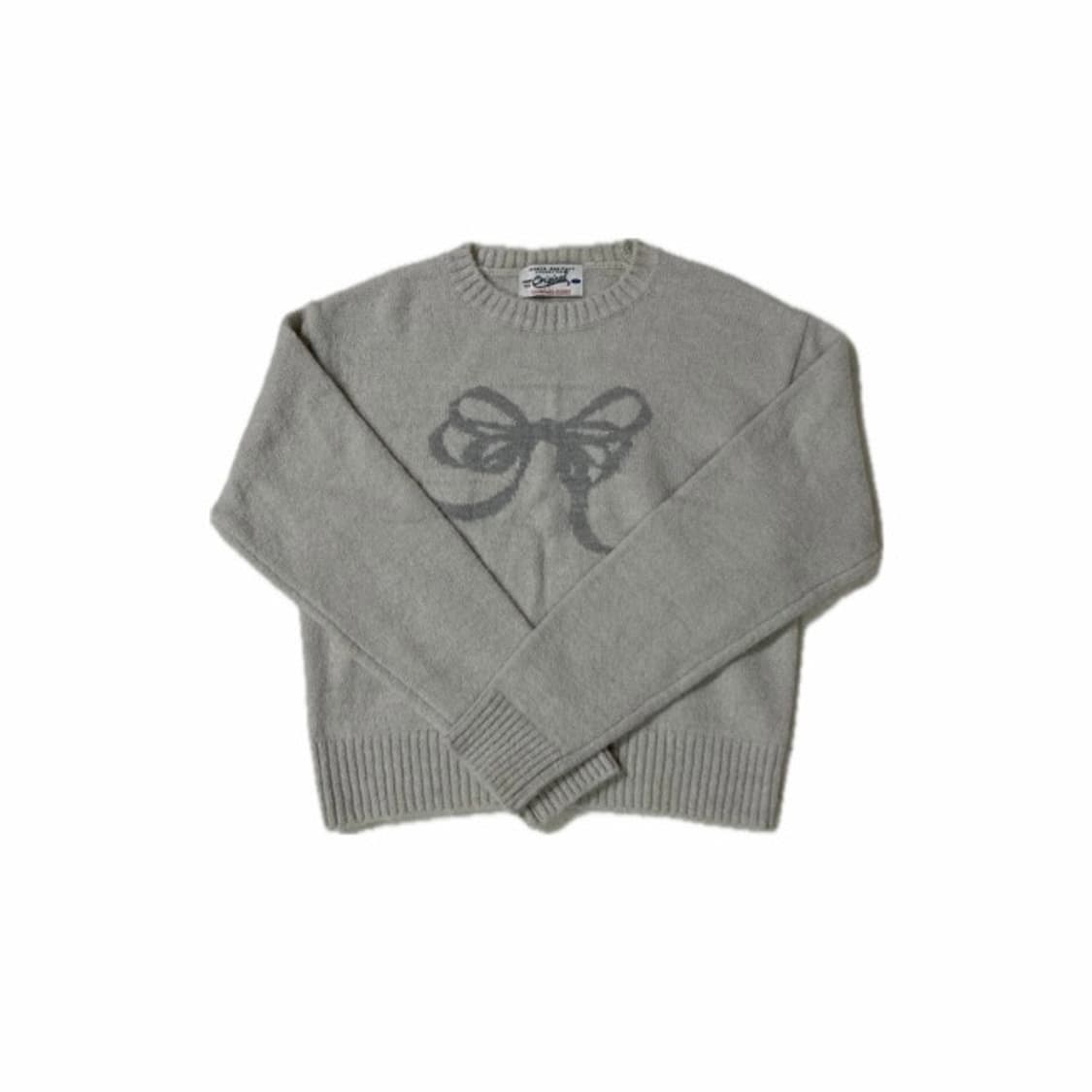 벤시몽 리본 자카드 니트 상품이미지1