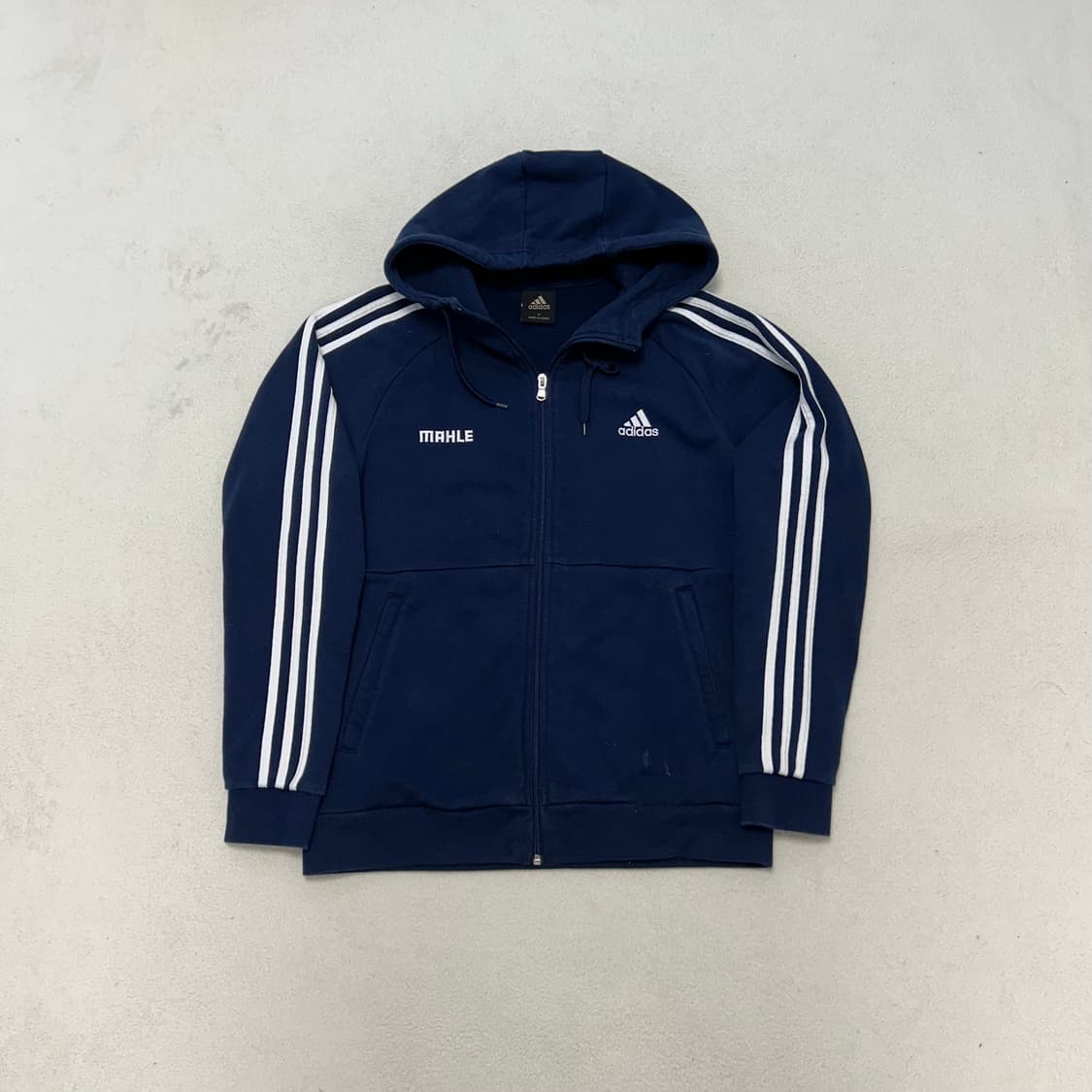 Adidas navy hood zip-up 상품이미지4
