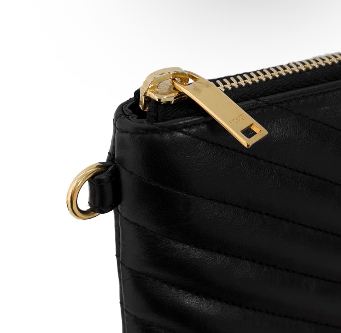 [S] 생로랑 여성 마틀라세 모노그램 YSL 로고 클러치 블랙 금장 스몰 상품이미지6