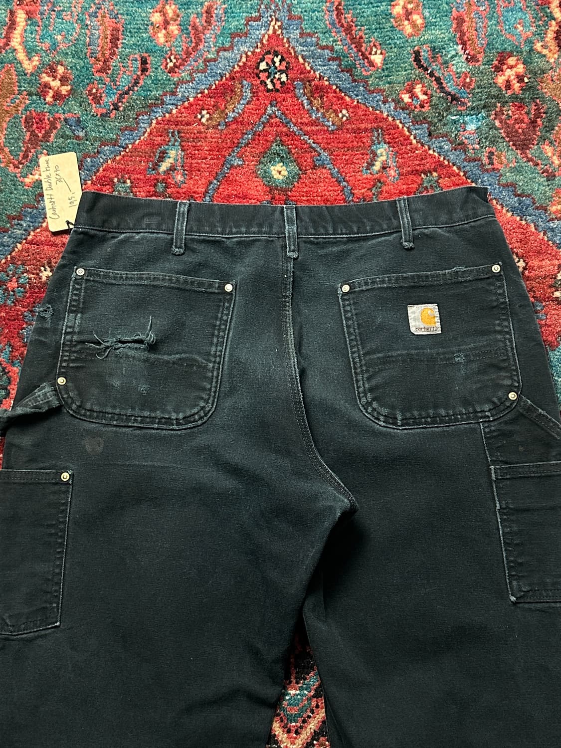 OG USA Made 칼하트 B01 더블니 블랙 칼하트 썩블니 상품이미지6