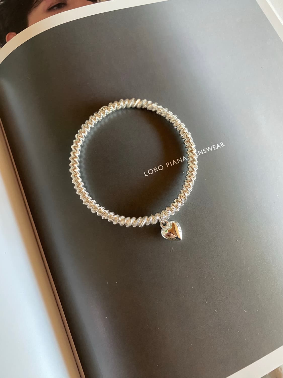 빈티지 하트 스프링 팔찌 상품이미지1