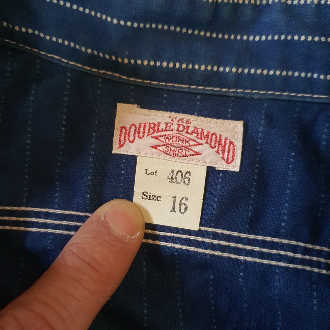 리얼맥코 더블 다이아몬드 와바시 스트라이프 워크 셔츠 상품이미지5