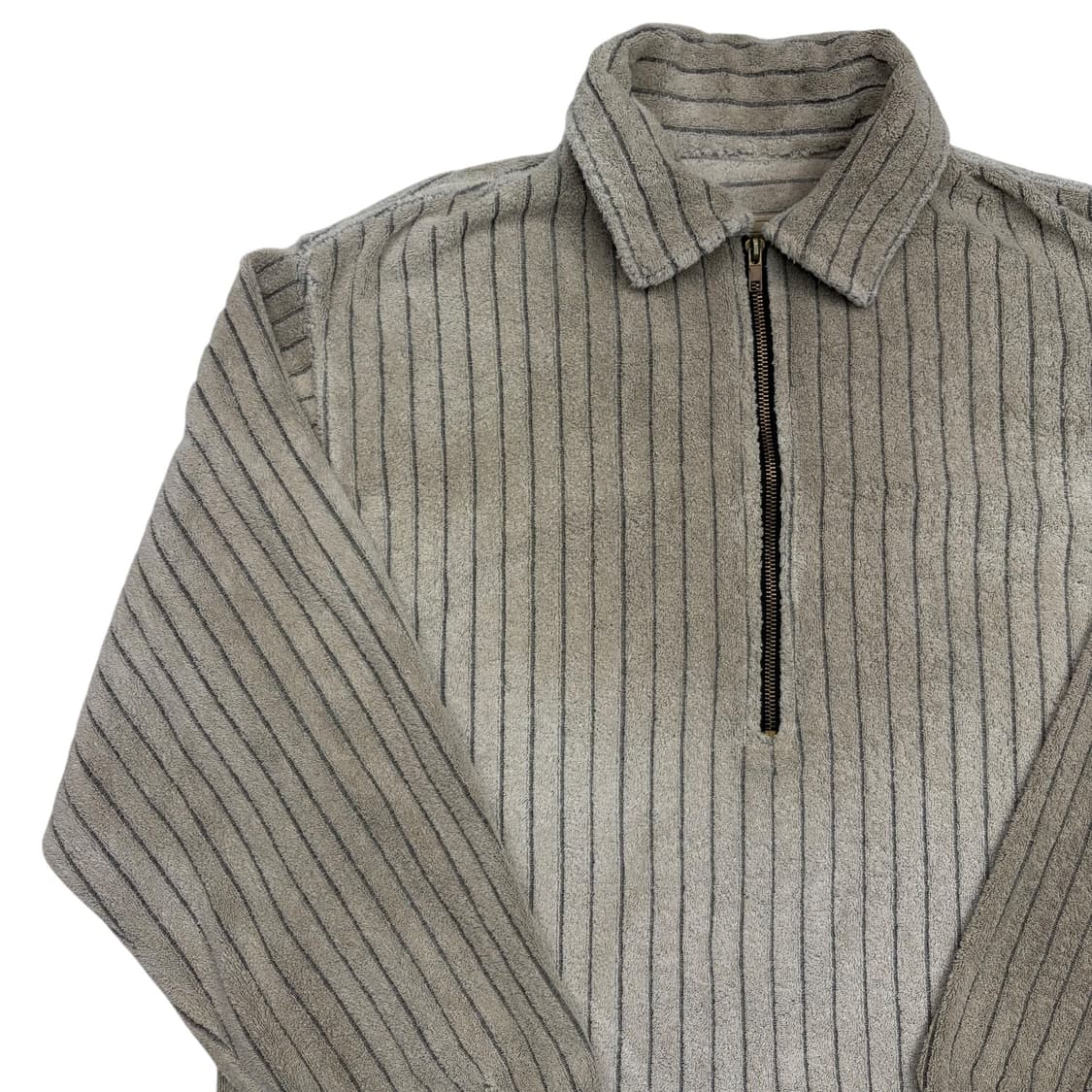 그라미치 빈티지 스트라이프 플리스 하프 집업 M 상품이미지2