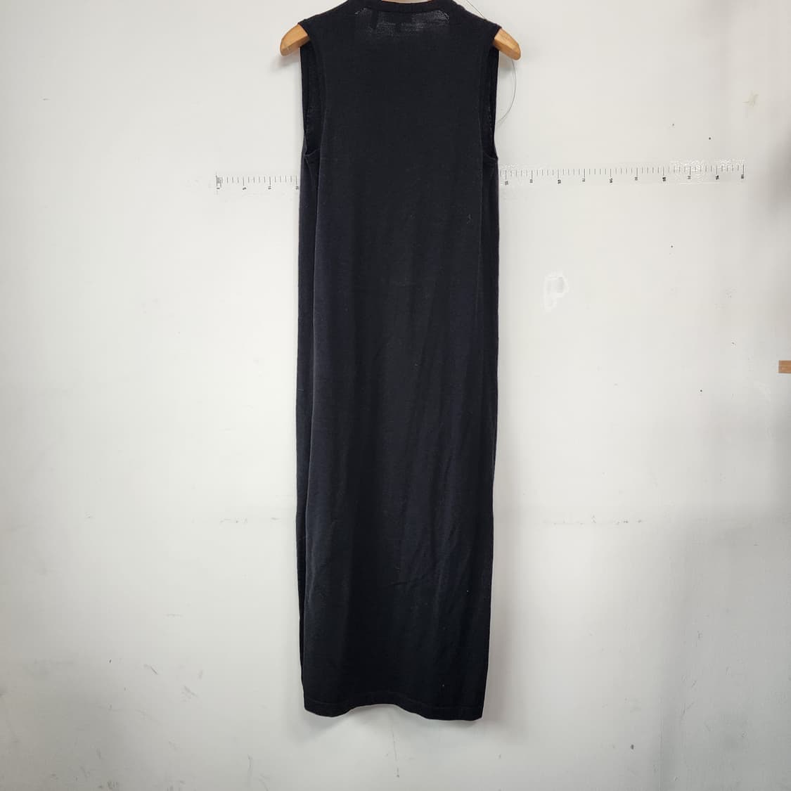 띠어리 블랙 롱 조끼 가디건 상품이미지4