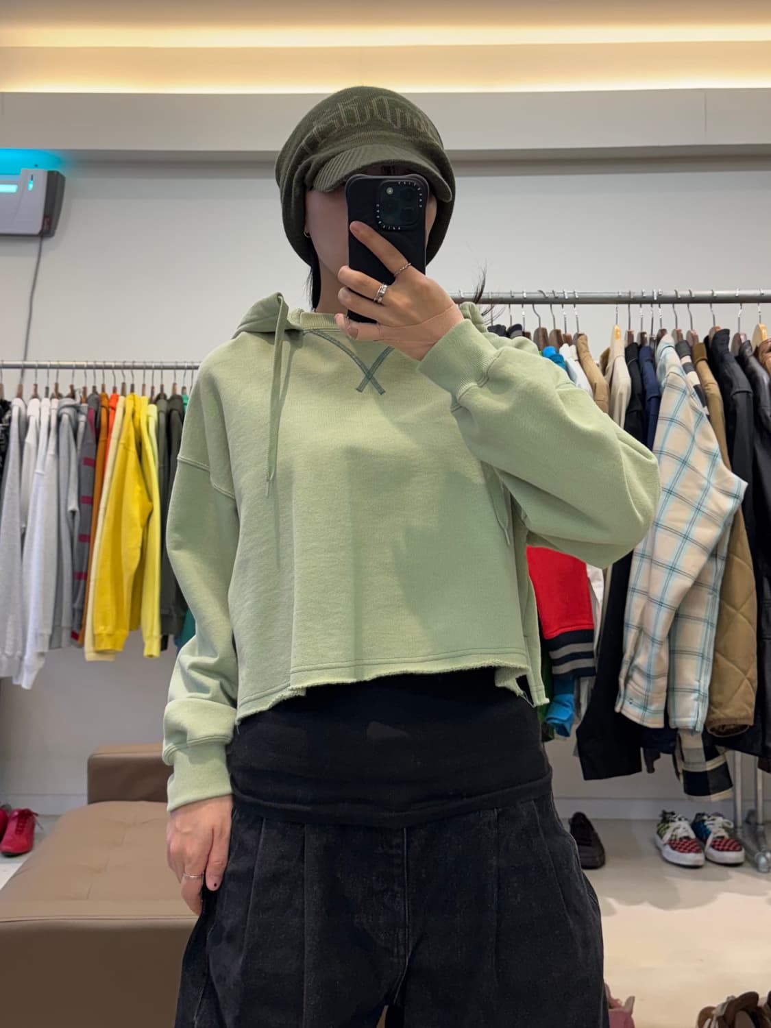 JANE SMITH 크롭 후드티 상품이미지1