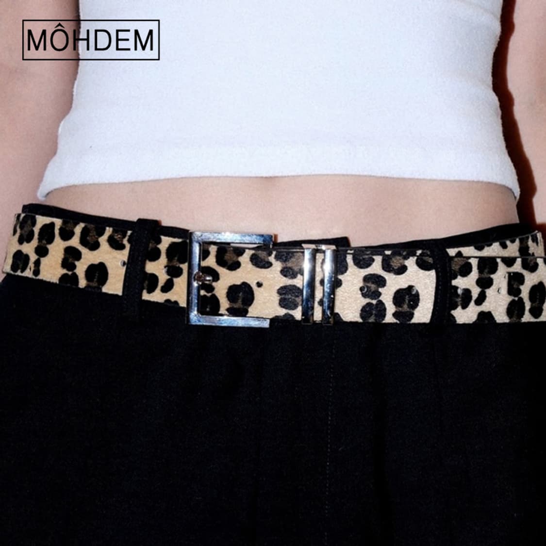 [Unisex] 레오파드 송치털 투링 벨트 상품이미지4