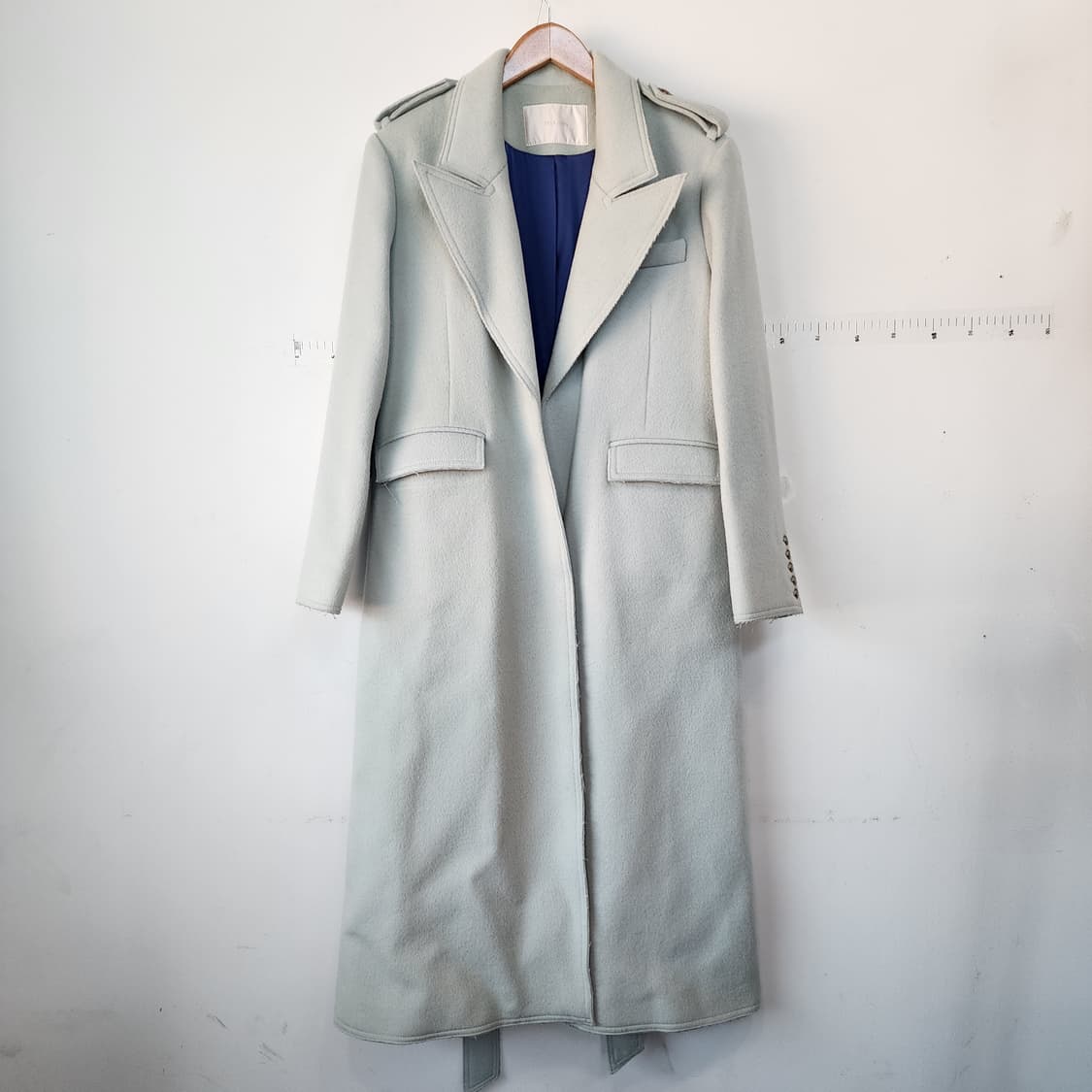JULL LOG 롱 기장 민트색 코트 상품이미지1