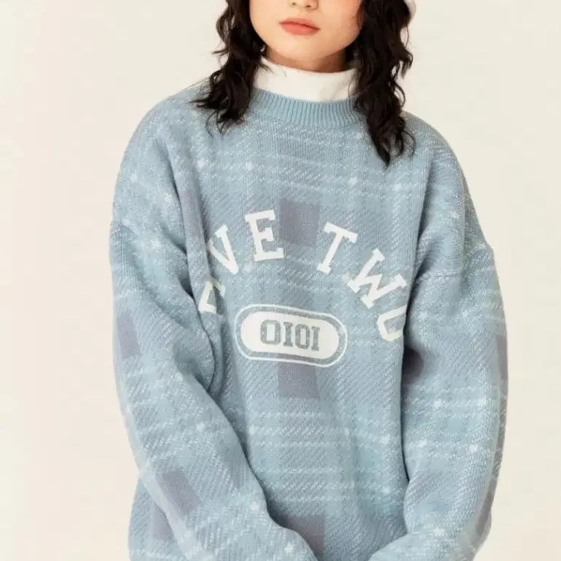 OiOi 스카이블루 니트 상품이미지2