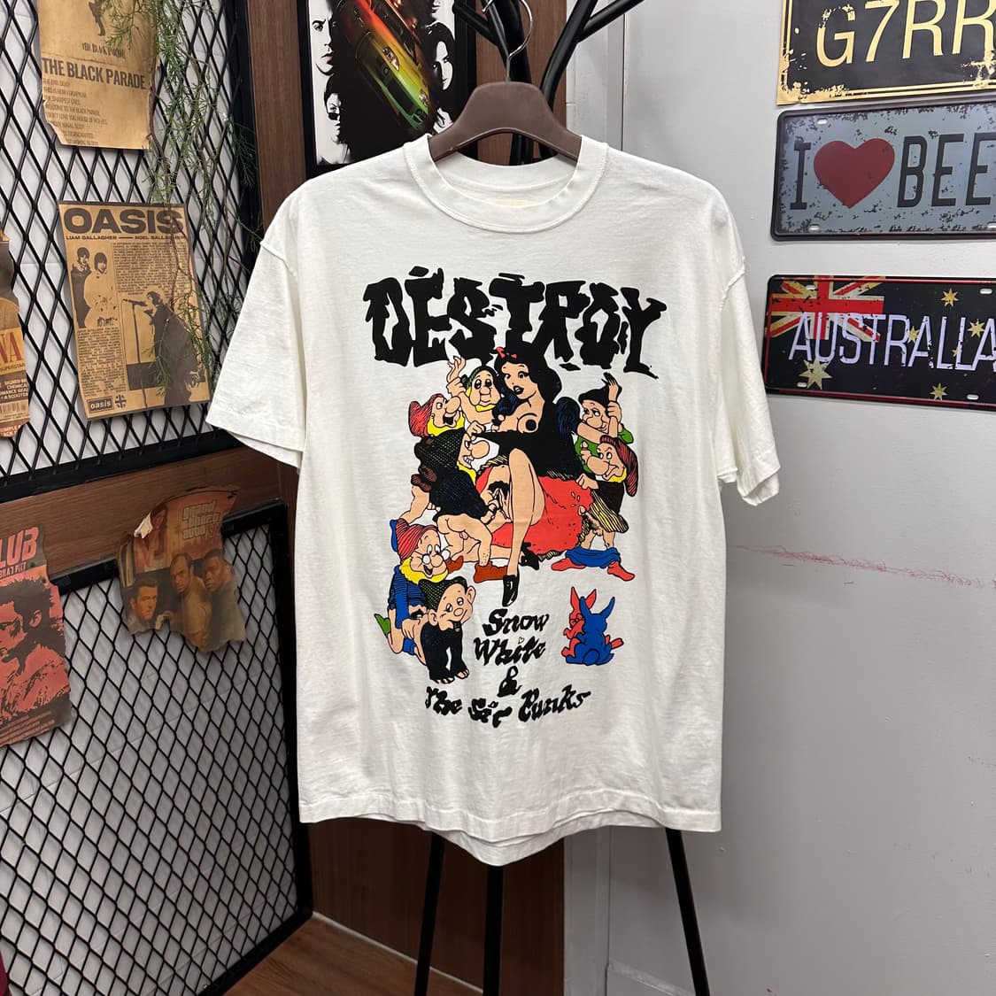 White Snow White Print T-Shirt 상품이미지1