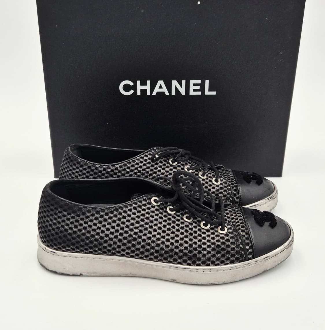 샤넬 CC 로고 G32200 스니커즈 단화 36 1/2 상품이미지3