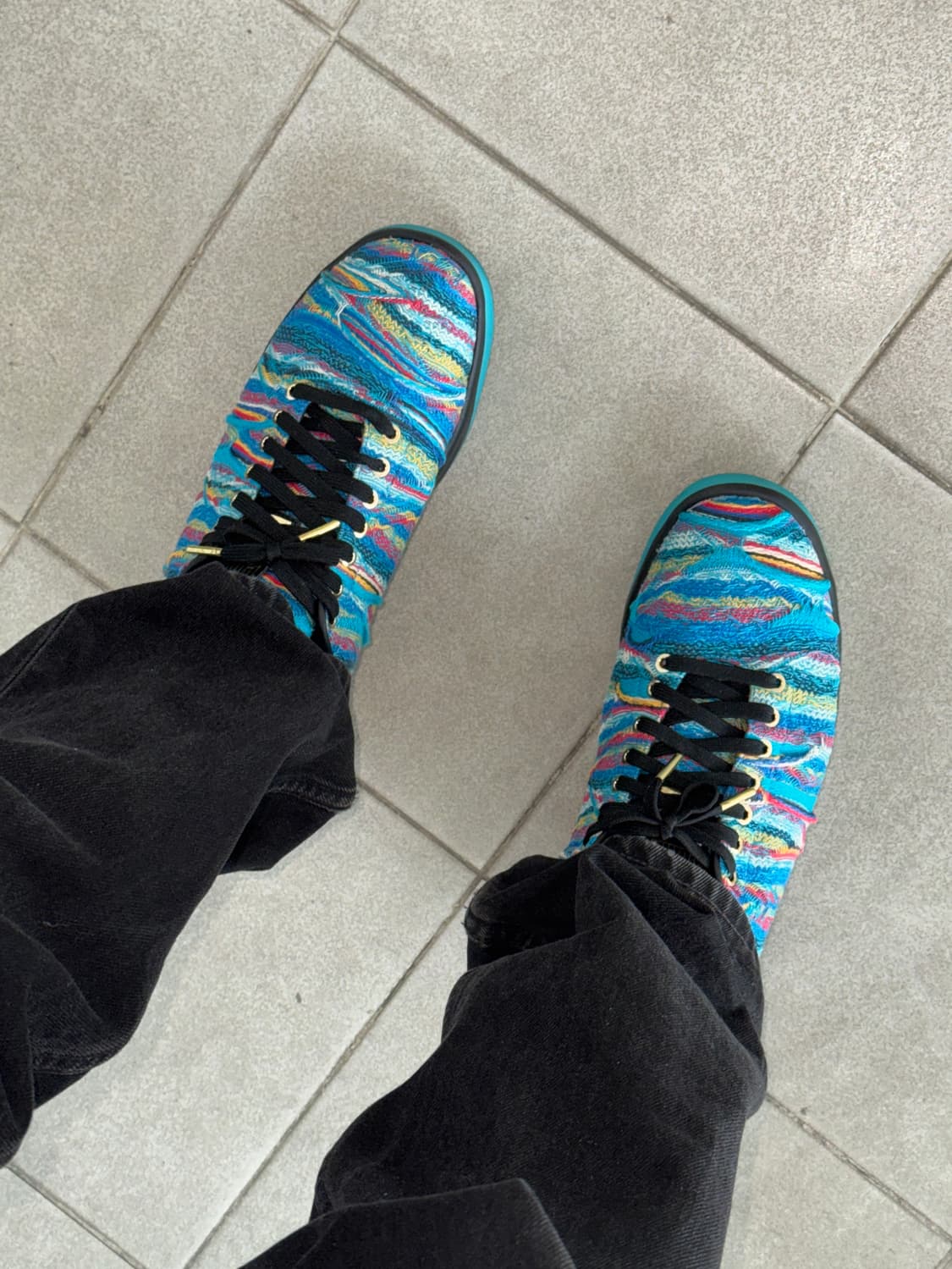 푸마 x 쿠기(coogi) 레더 니팅 스니커즈 상품이미지1