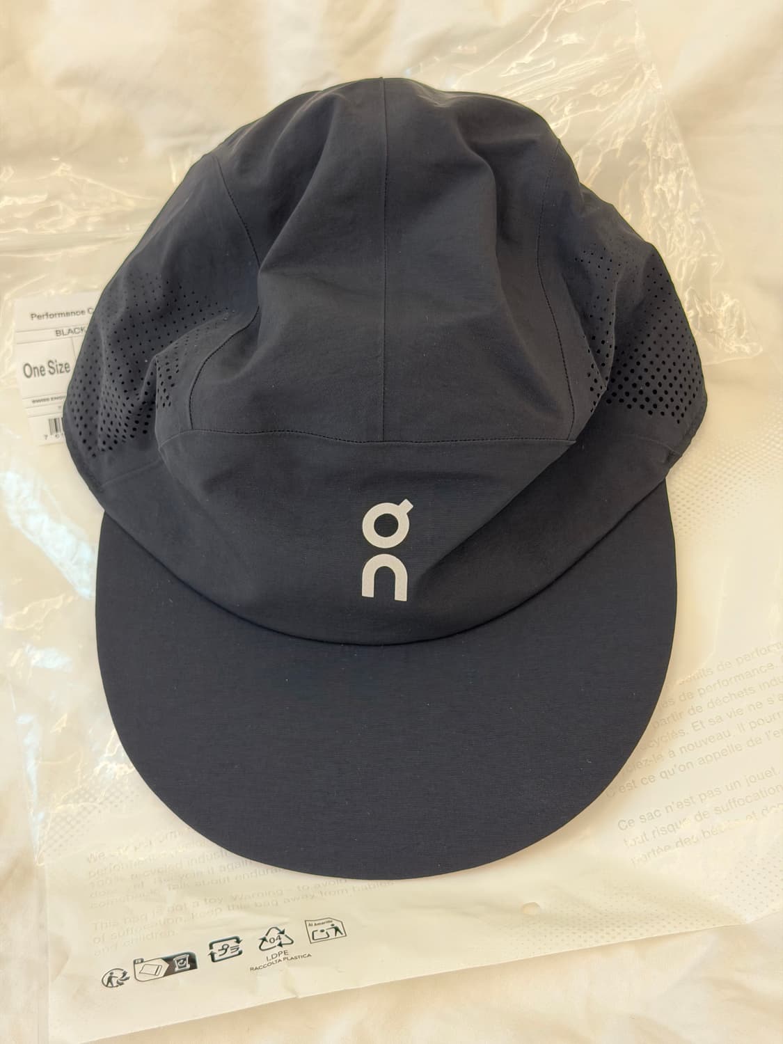 온러닝 퍼포먼스 캡 블랙 상품이미지2