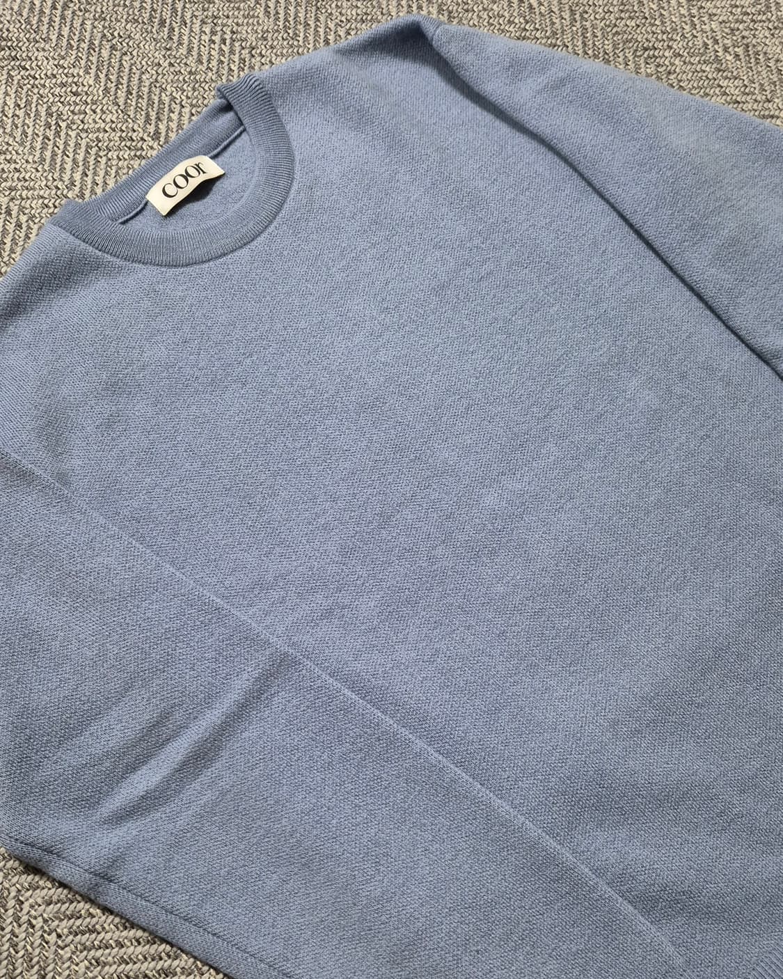 COOR 탑필 울라운드니트 M (블루그레이) 상품이미지3