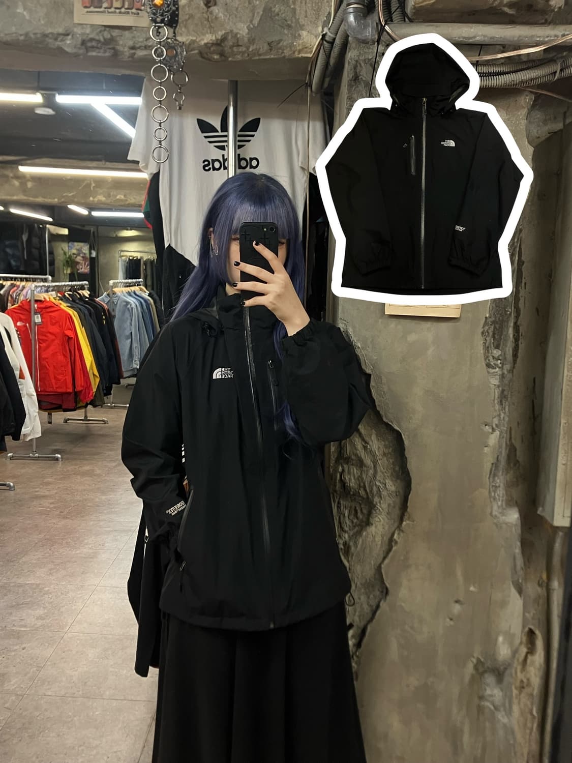 노스페이스 바람막이 점퍼 블랙 L #csz2224 상품이미지1