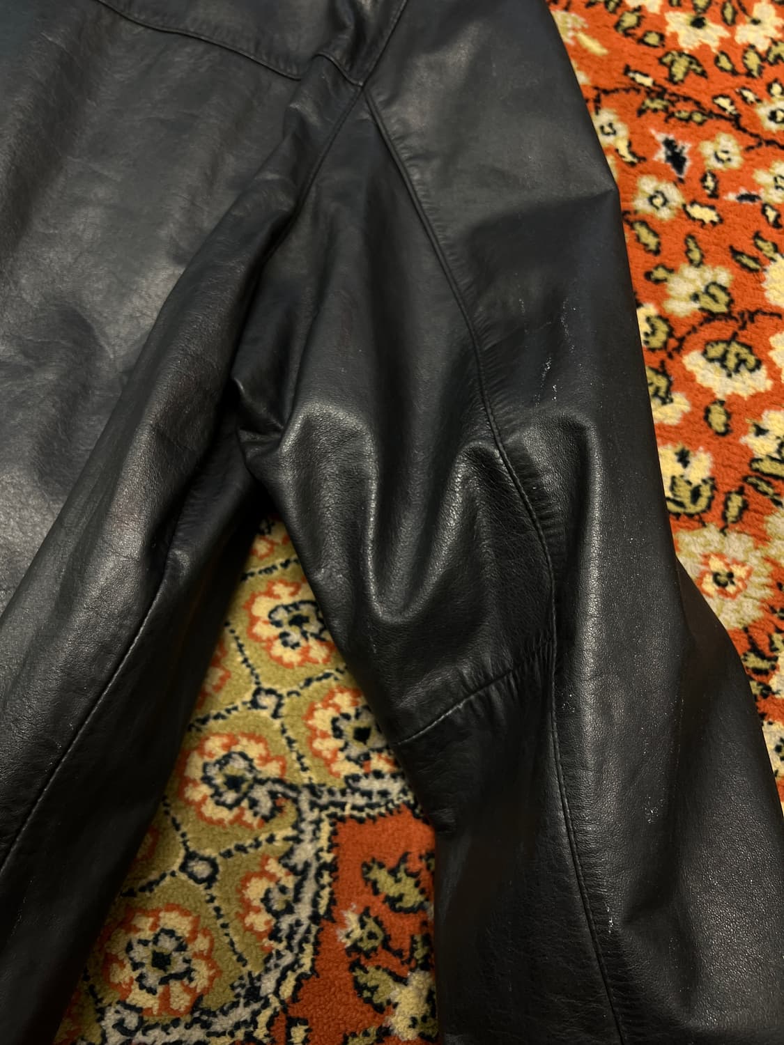 [L] OLD Guess 게스 빈티지 가죽 카코트 상품이미지9