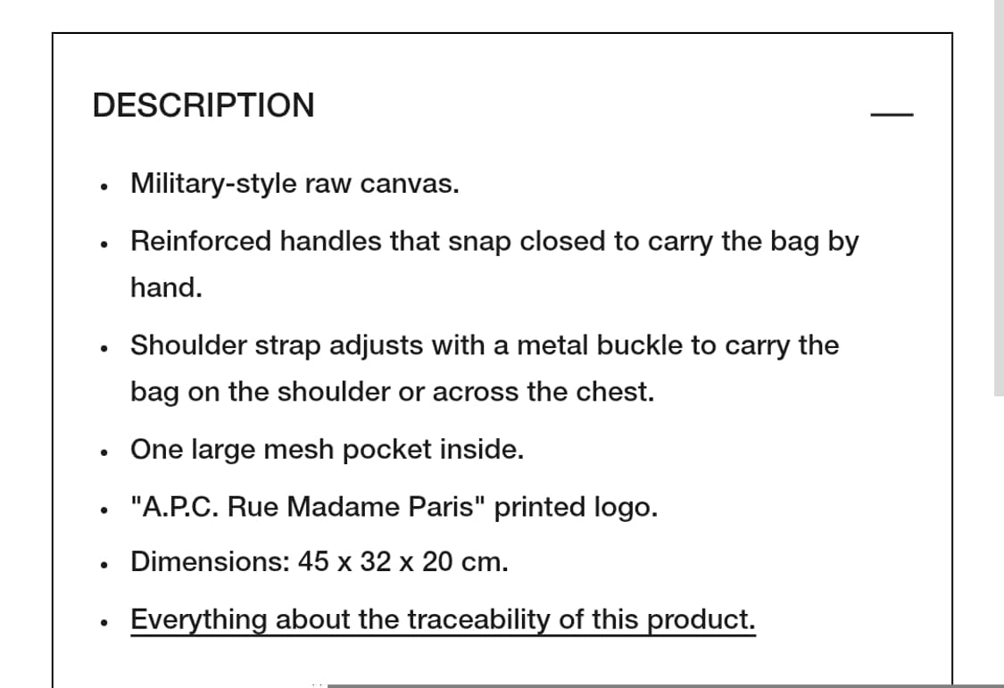 (새상품)APC 아페쎄 정품 리쿠퍼레이션 짐백 빈티지 다크 네이비 상품이미지6