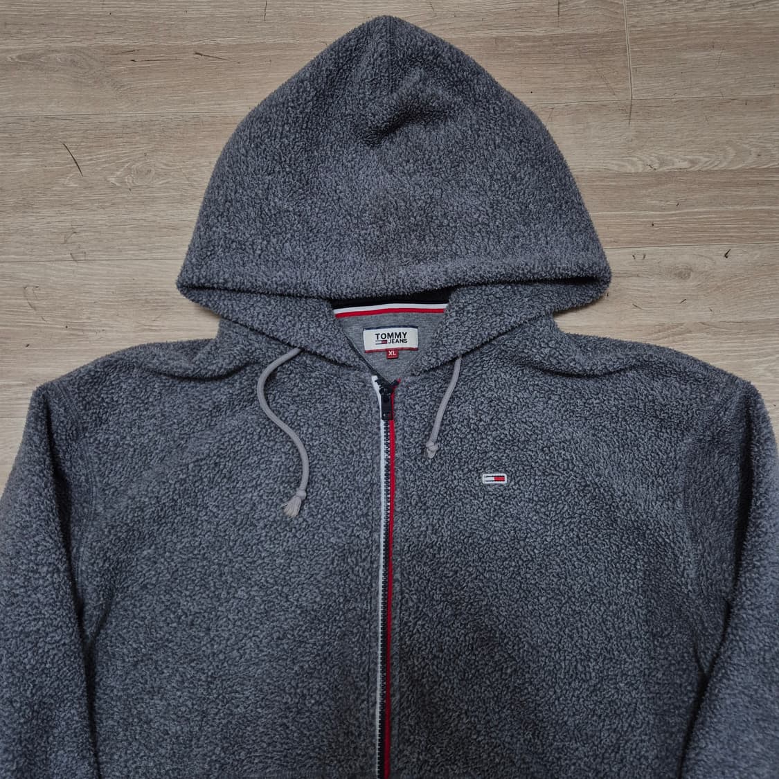타미힐피거 진스 TJ 로고 후드 후리스 플리스 자켓 XL(105) 상품이미지2