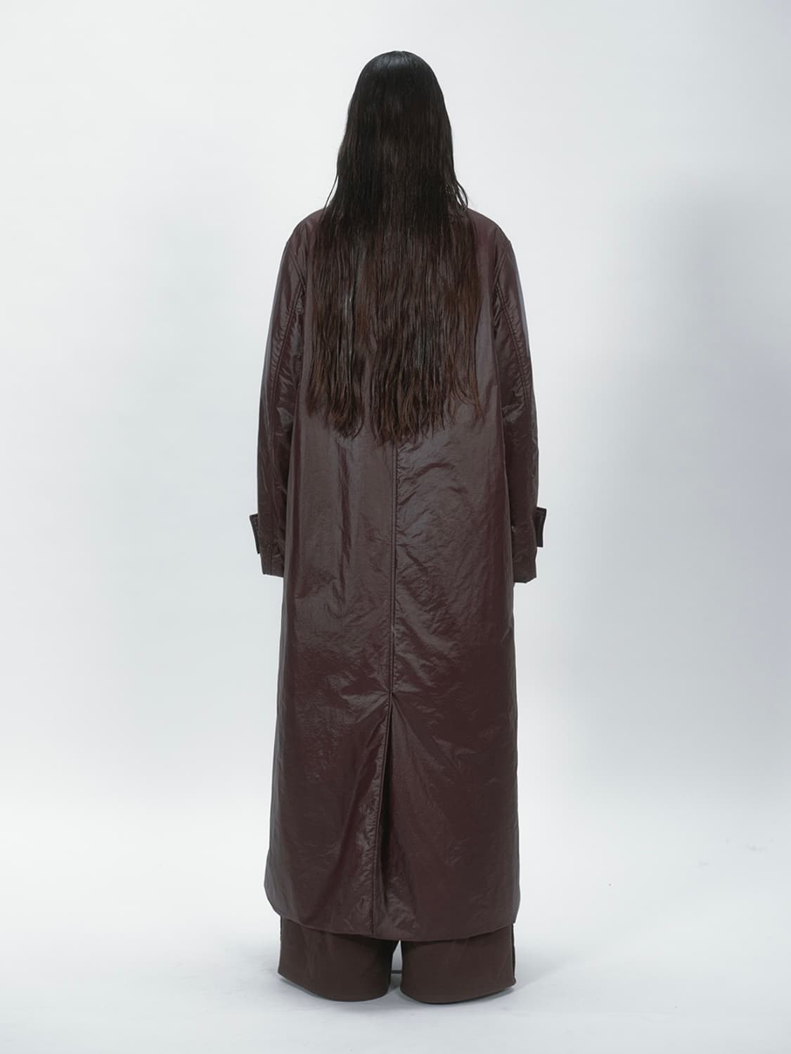 낫띵에브리띵 패딩코트 - 버건디 상품이미지3