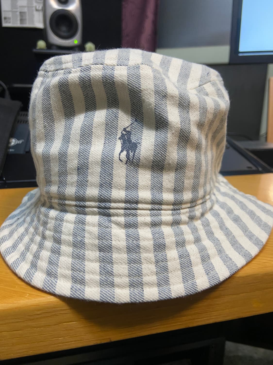 폴로 랄프 로렌 BUCKET HAT STRIPE BLUE X/XL 상품이미지1