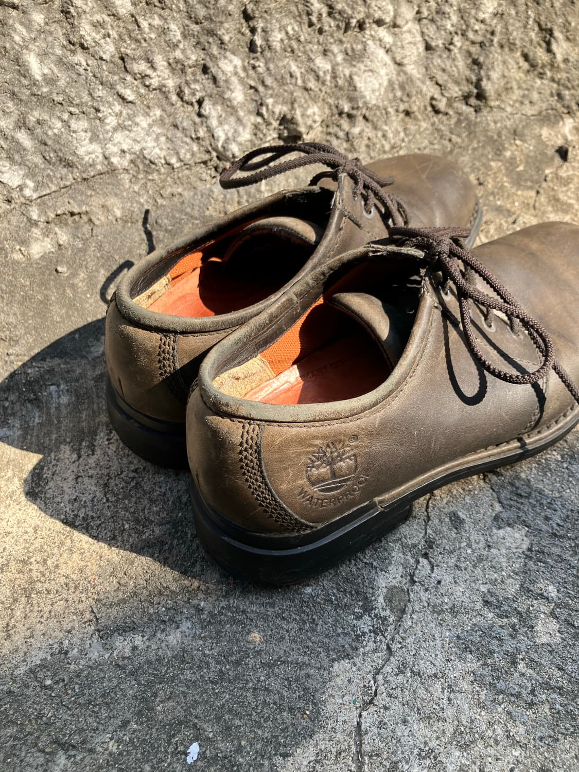 260) Timberland 다크브라운 레더 워크 슈즈 상품이미지6