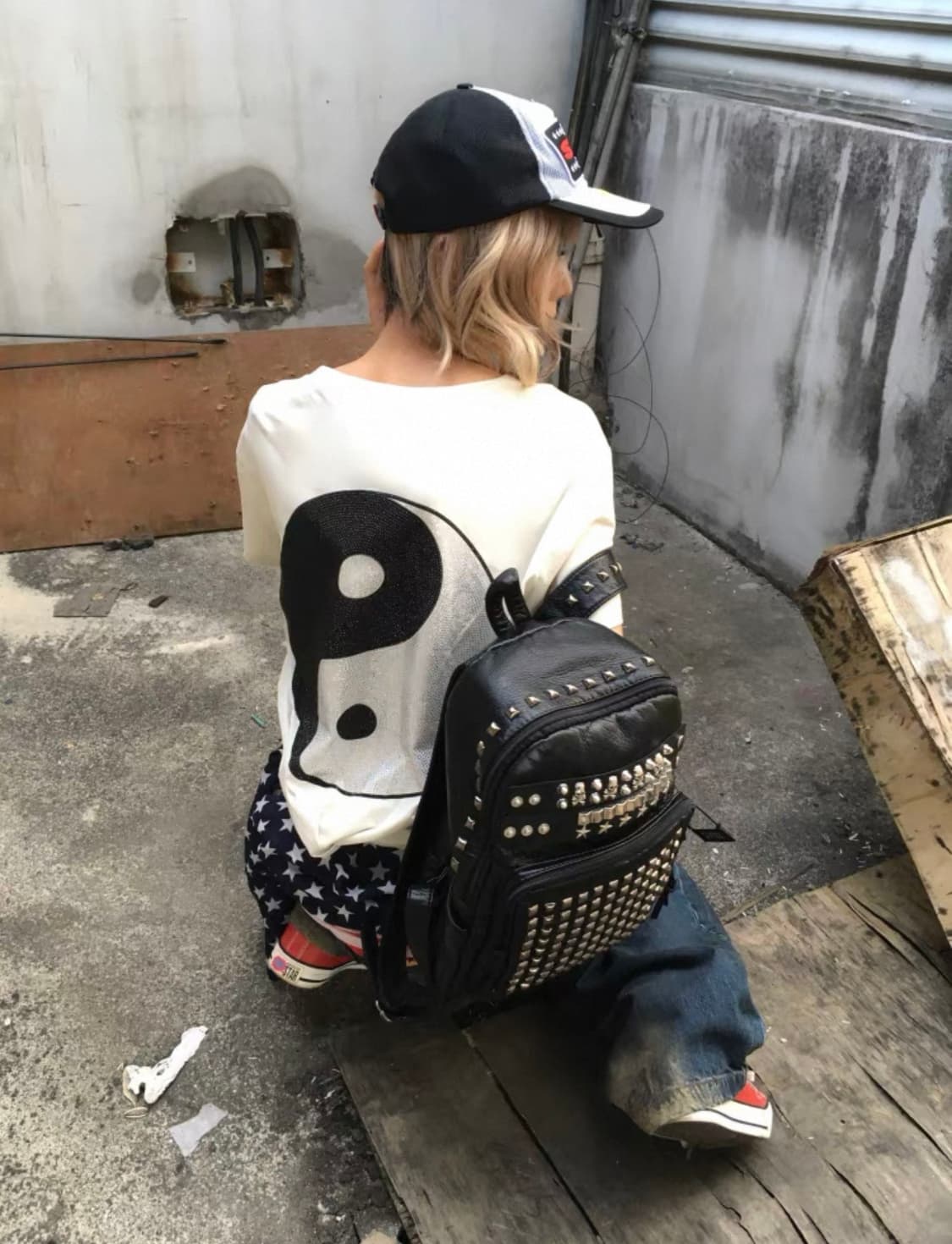 스터드 백팩 가방 상품이미지3