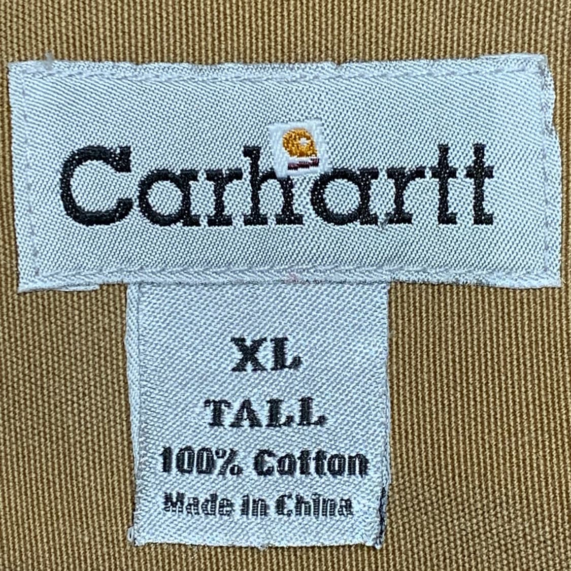 [XL] 00's 칼하트 헤비코튼 워크셔츠 카멜 상품이미지4