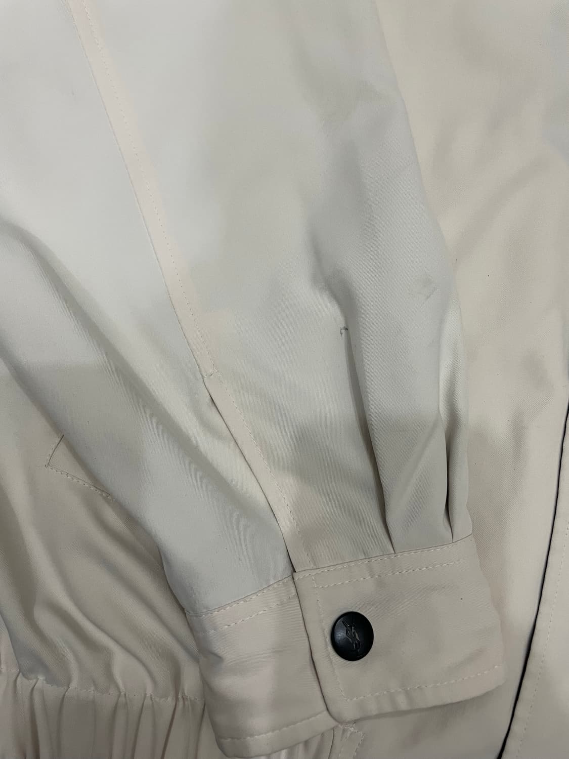 입생로랑 YSL 자수로고 폴리쉘 블루종 자켓 상품이미지5