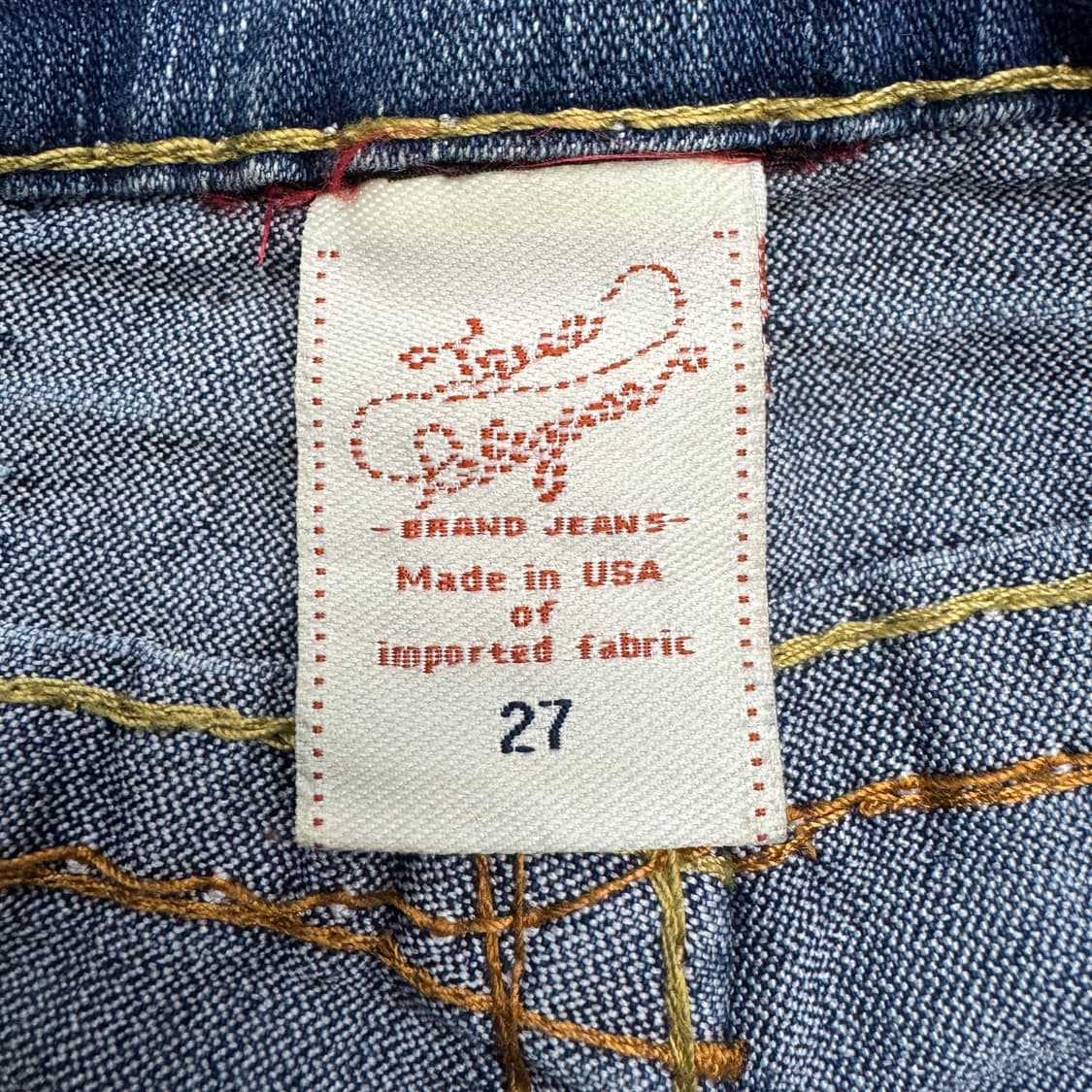 트루릴리전 Y2K 빌리빅티 스티치 데님팬츠 상품이미지7