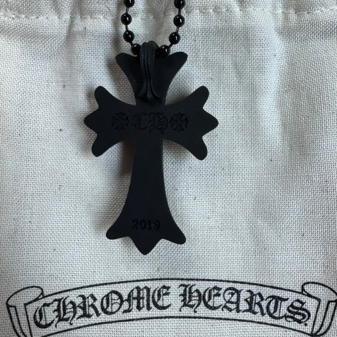 크롬하츠 실리크롬 블랙 목걸이 상품이미지2