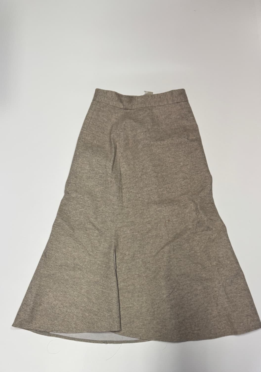 여성 비뮤즈 B.MUSE 베이지 울 롱 스커트 치마 상품이미지2