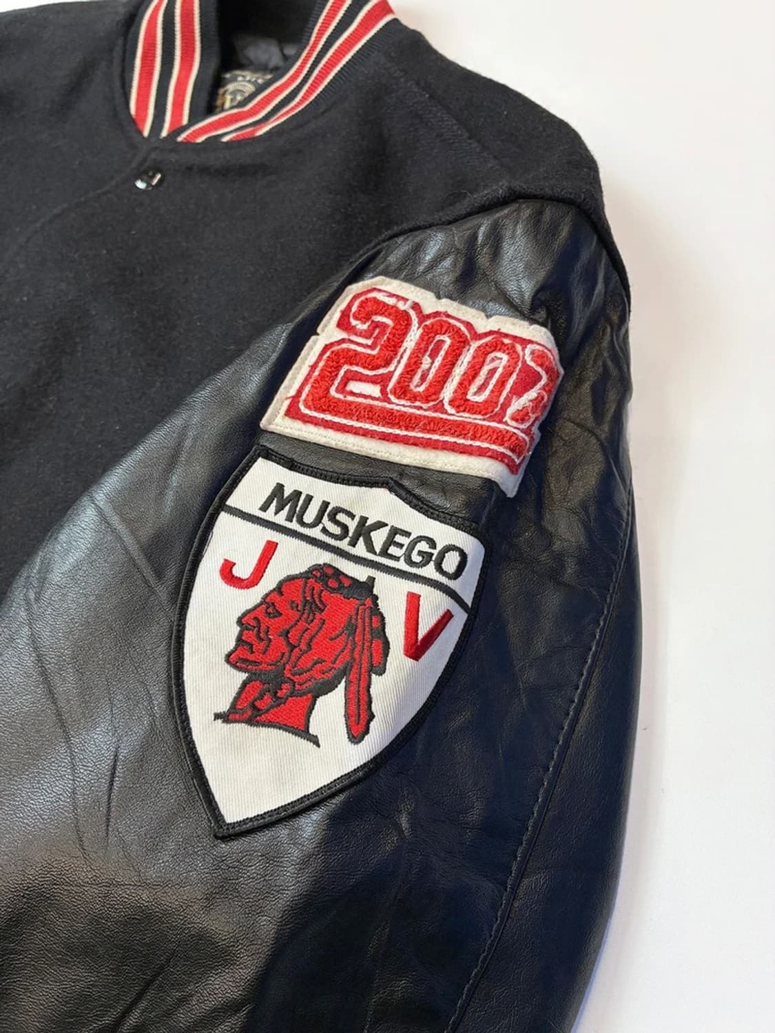 홀로웨이 90's 소가죽 울 바시티 자켓 PN5523    상품이미지4