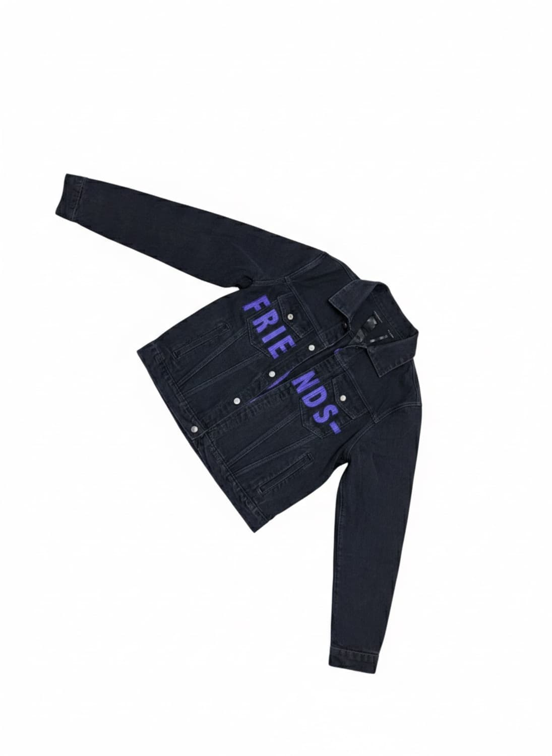 브이론 프렌즈 퍼플 데님 자켓 상품이미지1