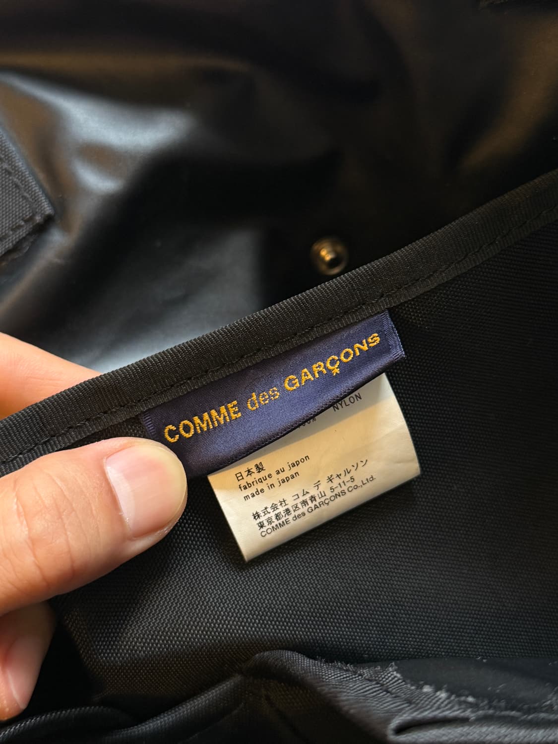 꼼데가르송 싸커볼 토트백 - 블랙 상품이미지2