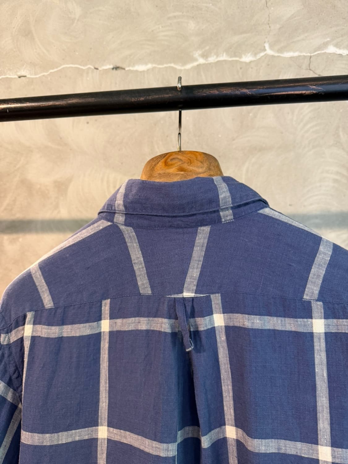 하버색 리넨 윙칼라셔츠 100 상품이미지5