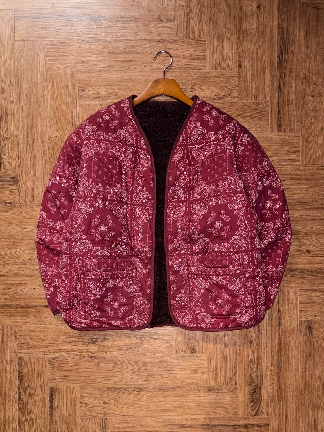 버커루 페이즐리 양털 퀄팅자켓 상품이미지3