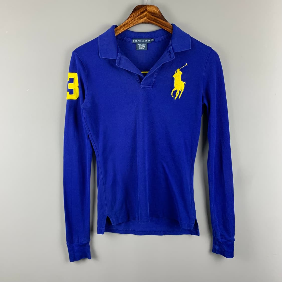 폴로 랄프로렌 빅포니 블루 긴팔 카라 티셔츠 상품이미지4