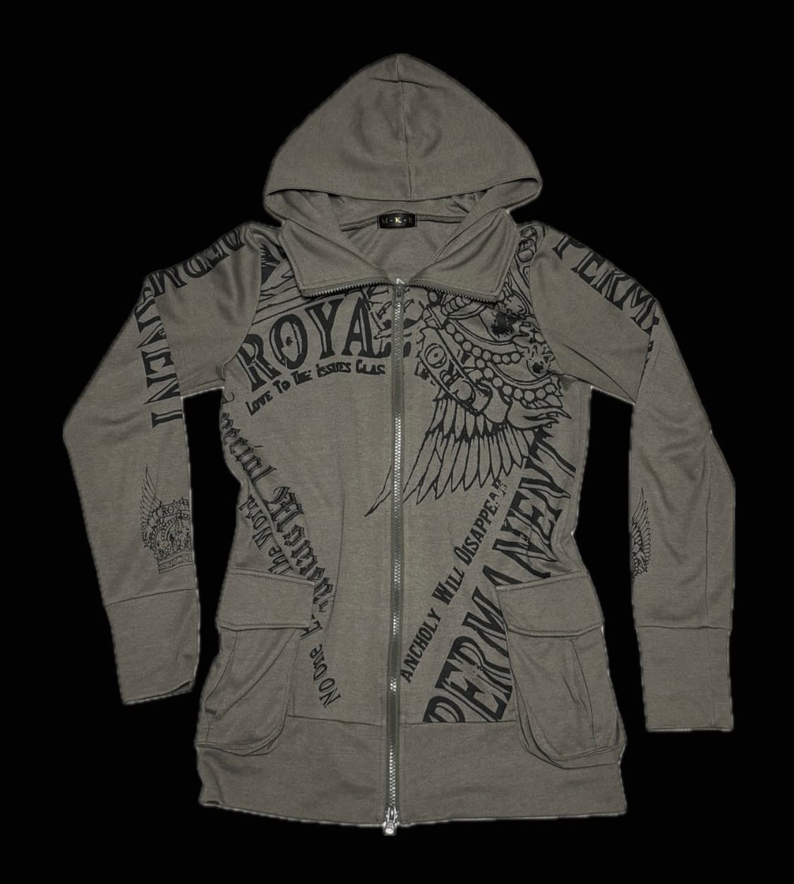 MKR 날개 투웨이 후드집업 펑크 y2k 상품이미지2