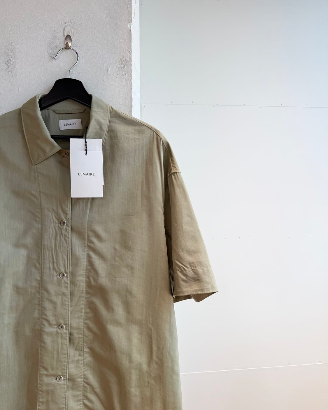 르메르 그린 컨버터블 포플린 하프 셔츠  상품이미지5