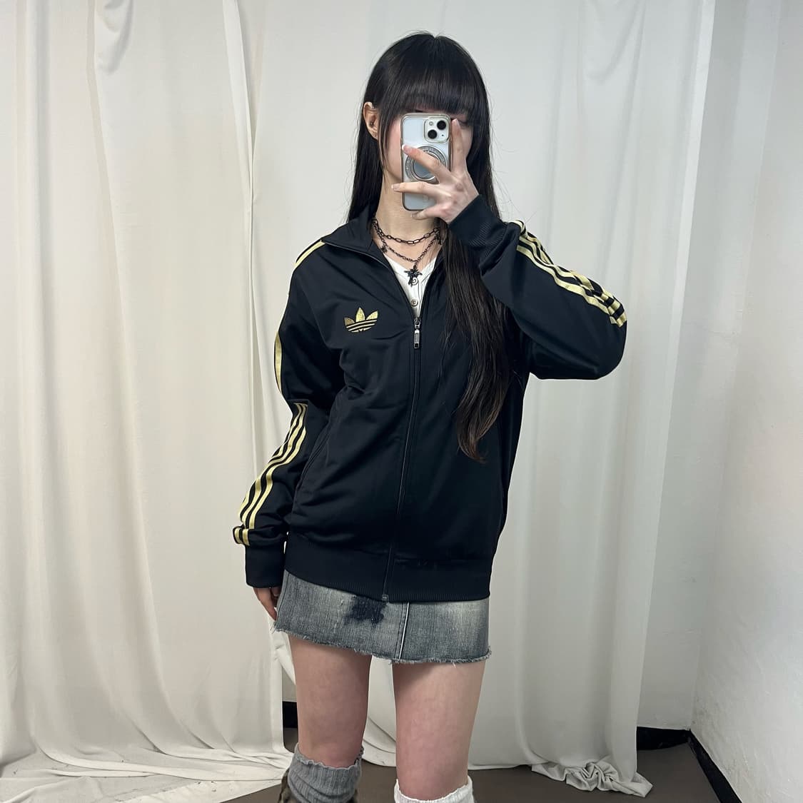 Adidas black gold Firebird jersey 상품이미지1