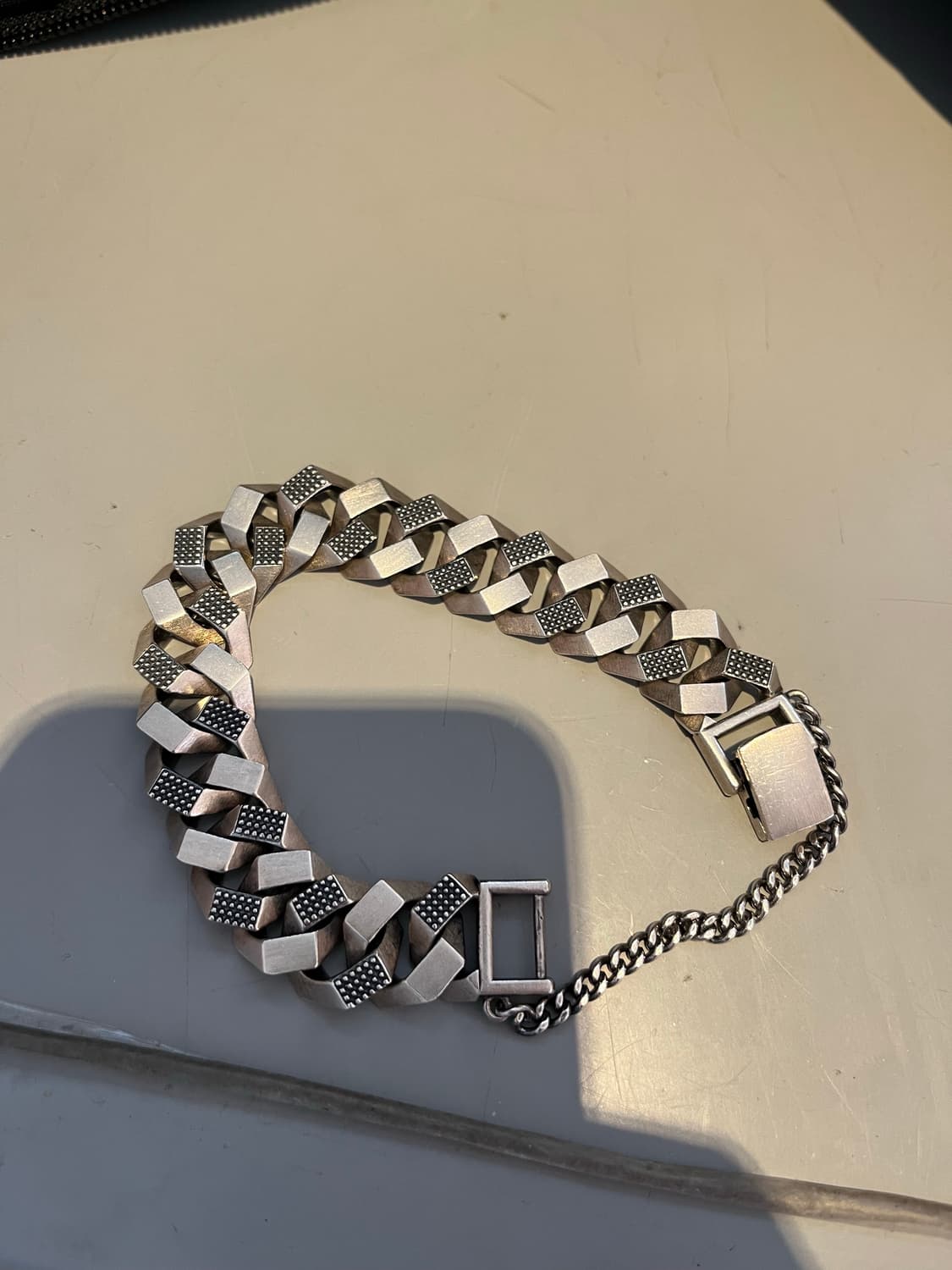 925스털링실버 8각체인 리버시블 은팔찌 상품이미지2