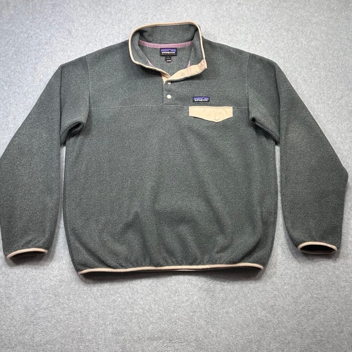 파타고니아 신칠라 스냅티 L 그레이/베이지 상품이미지1